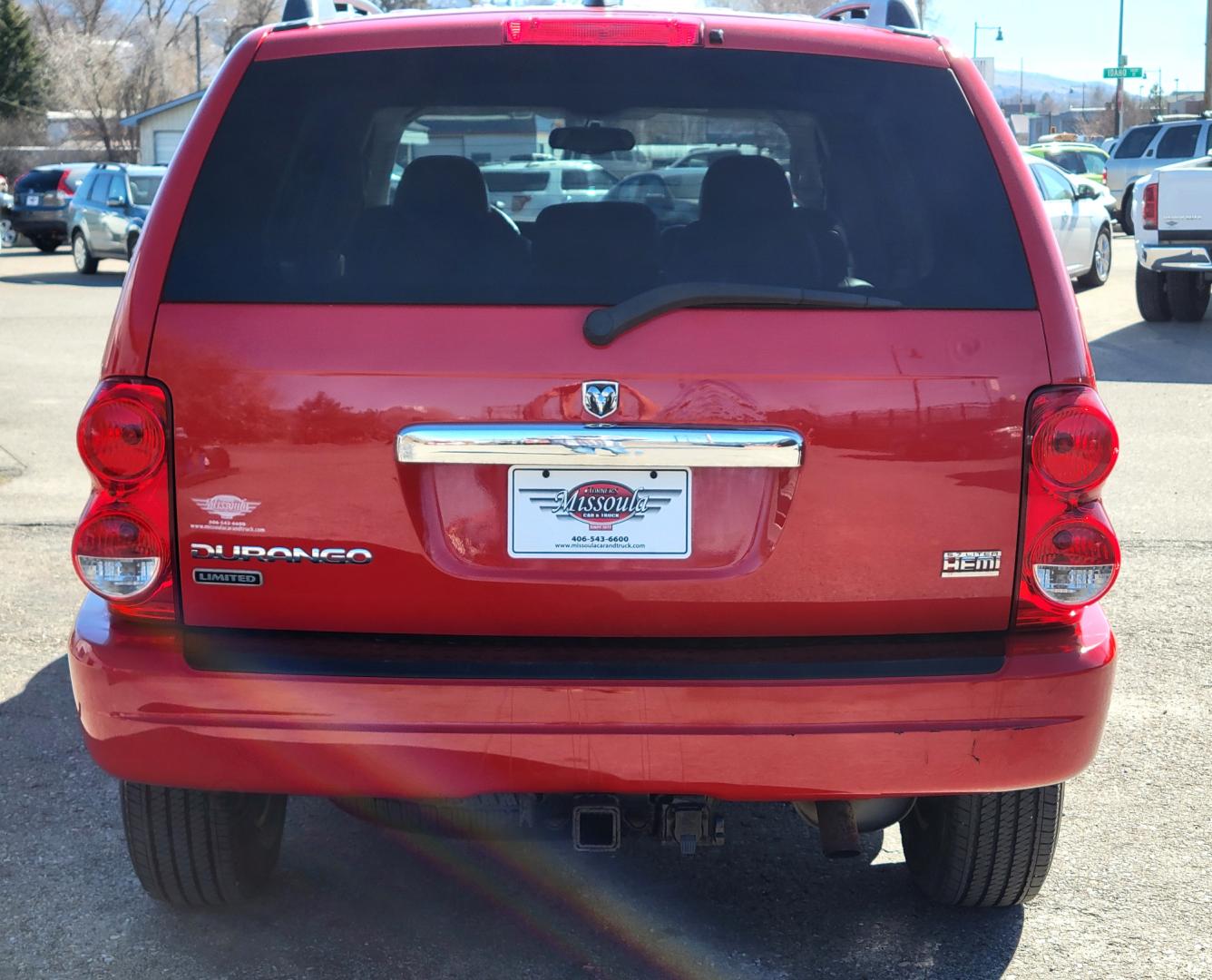 2004 Red /Tan Dodge Durango Limited (1D4HB58D34F) with an 5.7L V8 engine, 5 Speed Auto transmission, located at 450 N Russell, Missoula, MT, 59801, (406) 543-6600, 46.874496, -114.017433 - Photo#7